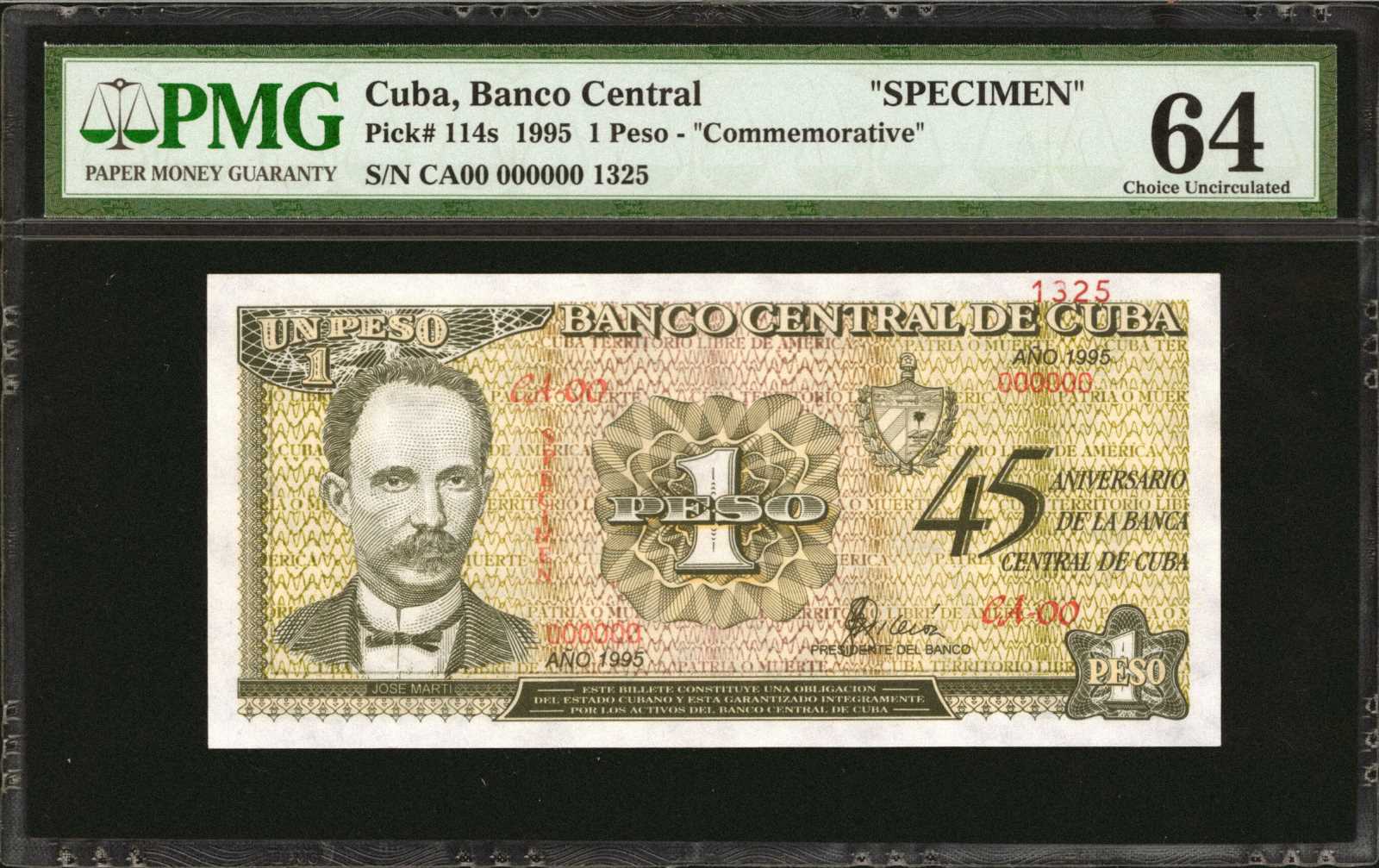 image for: Cuba  1 peso (B835a)