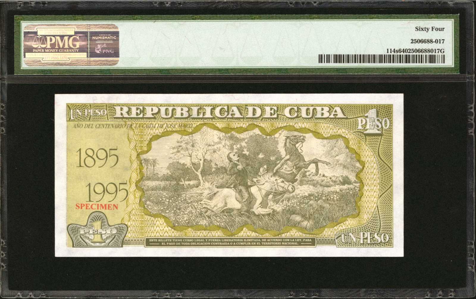 image for: Cuba  1 peso (B835a)