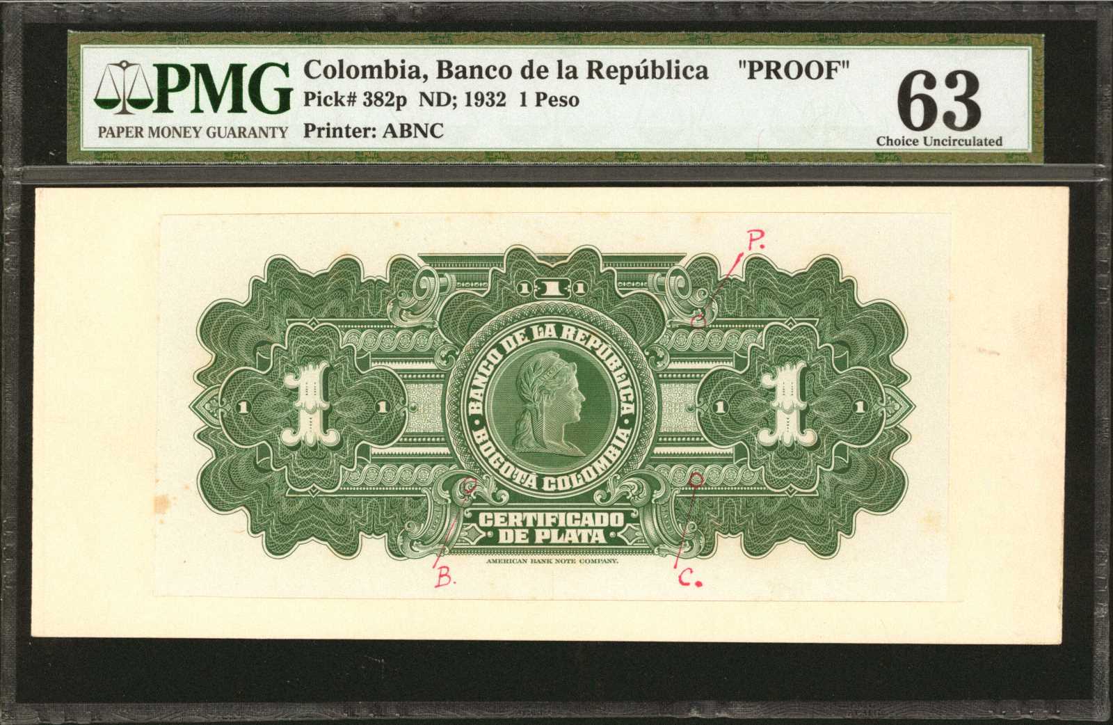 image for: Colombia  1/2 peso oro(B921ap)