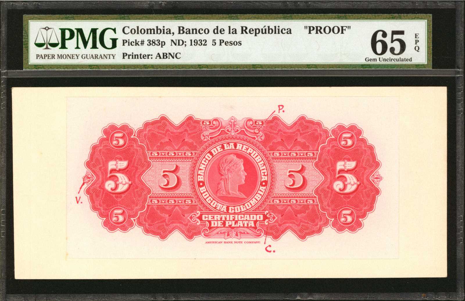 image for: Colombia  1 peso plata(B932as)