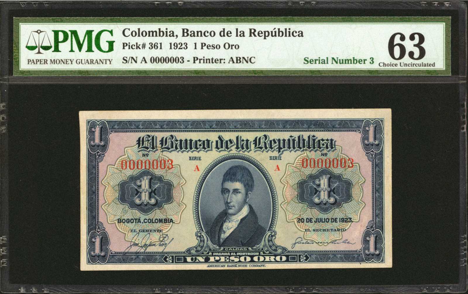 image for: Colombia  1 peso oro(B905ap2)