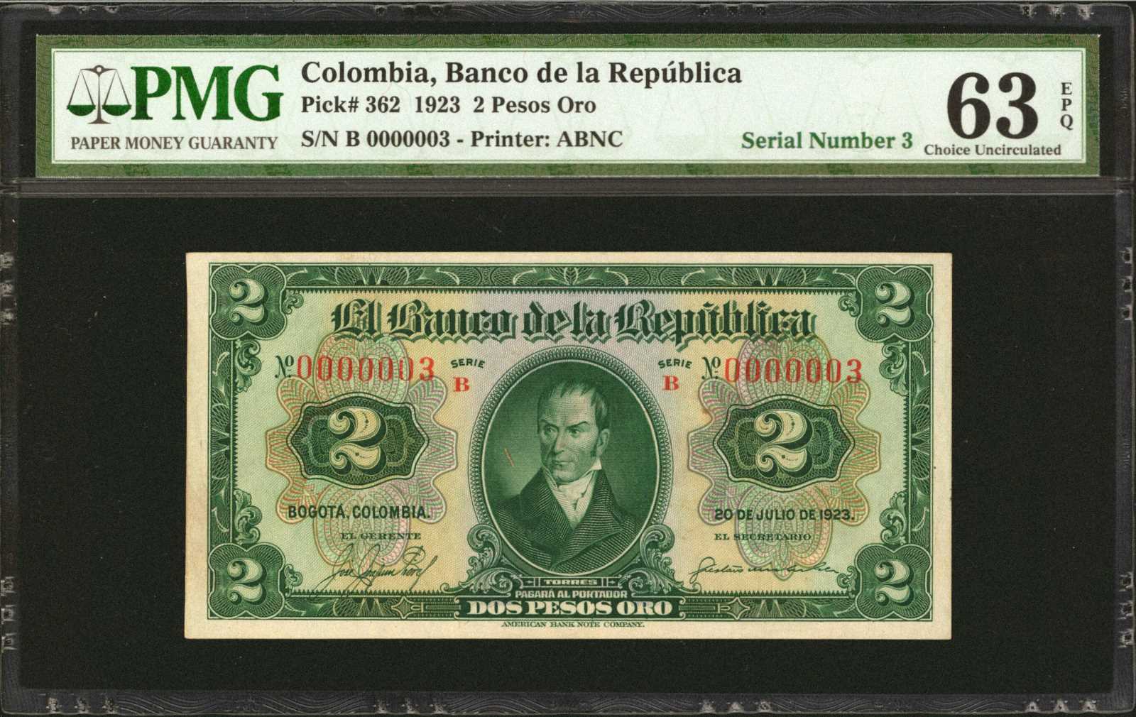 image for: Colombia  1 peso oro(B905as)