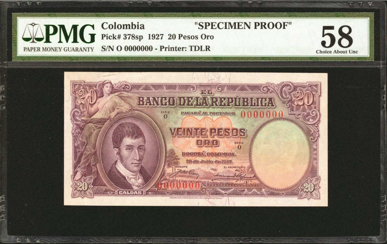 image for: Colombia  20 pesos oro(B920as3)