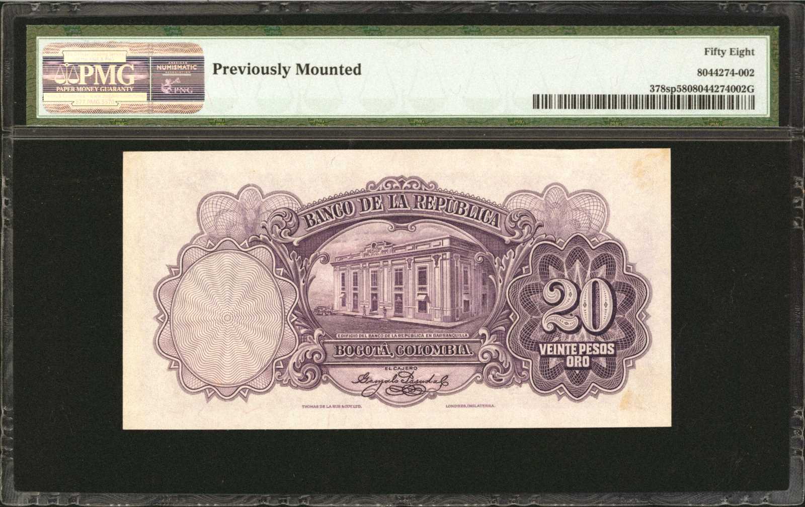 image for: Colombia  20 pesos oro(B920ap)