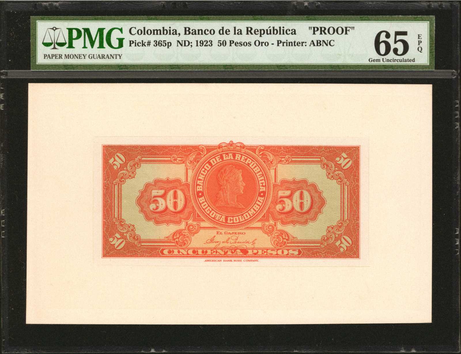 image for: Colombia  50 pesos oro(B909as)
