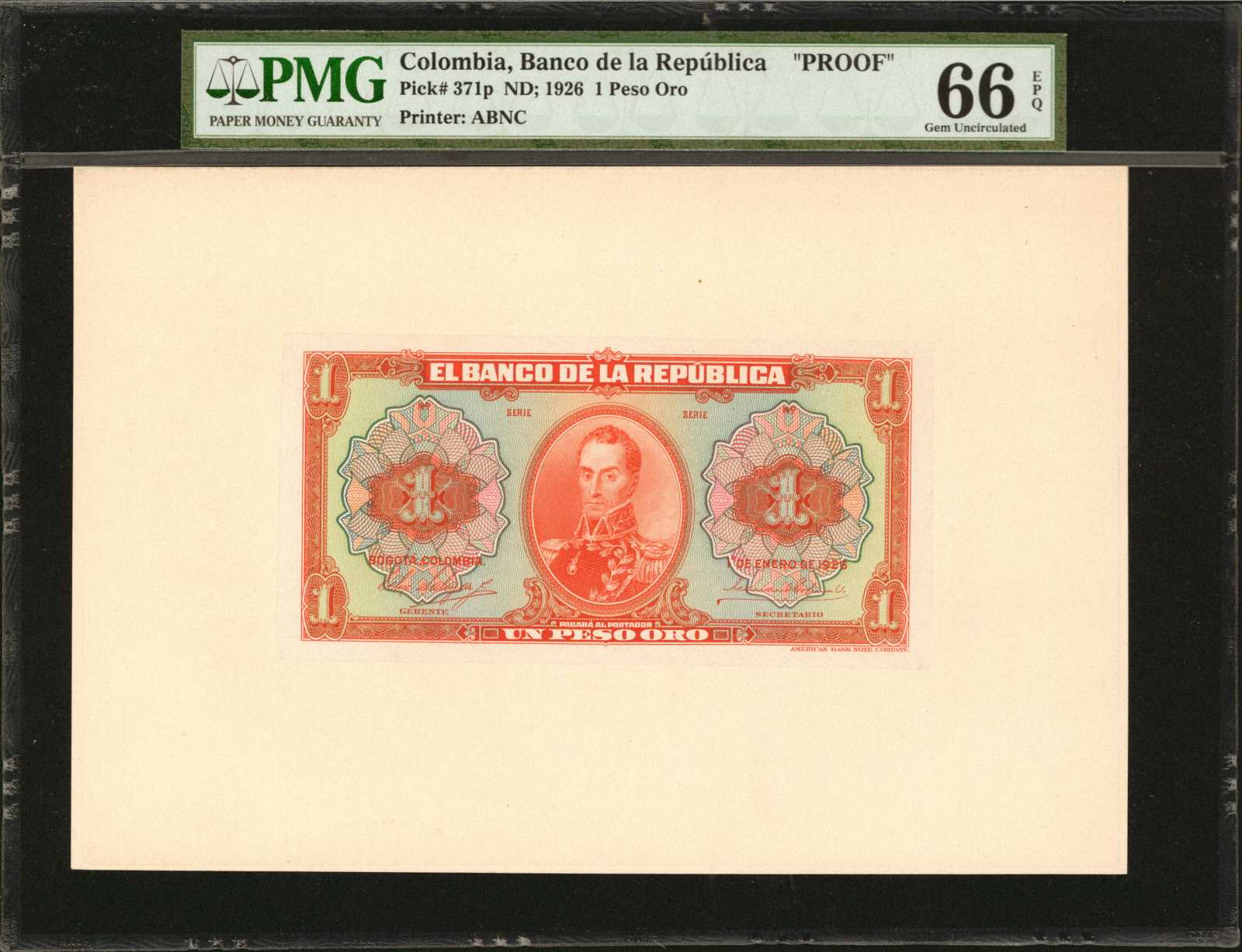 image for: Colombia  1 peso oro(B912as1)