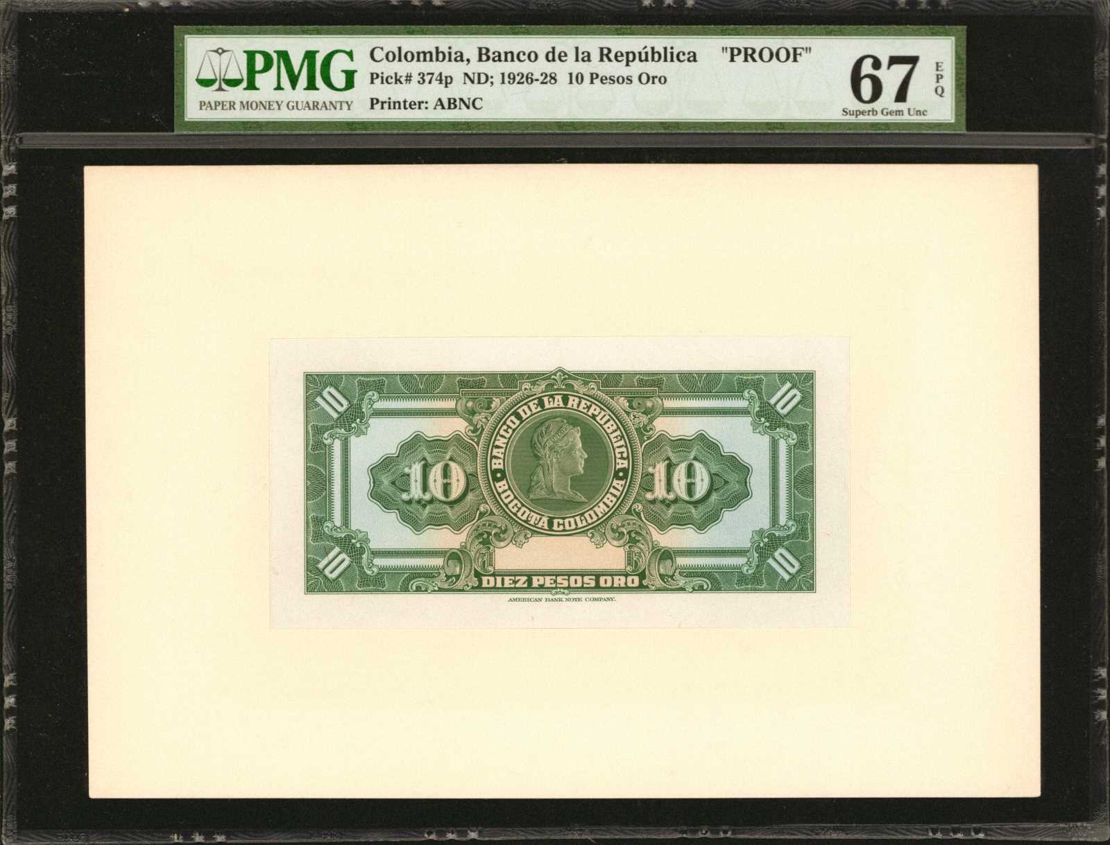 image for: Colombia  10 pesos oro(B915b)