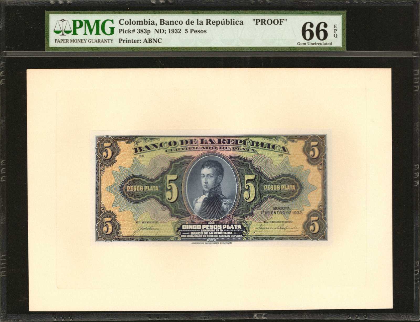 image for: Colombia  5 pesos plata(B933as)