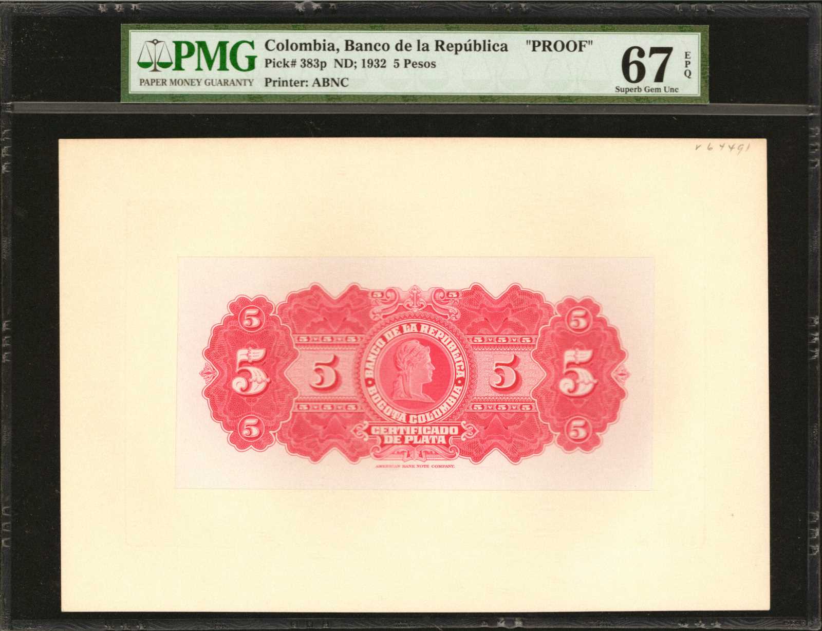 image for: Colombia  5 pesos plata(B933as)