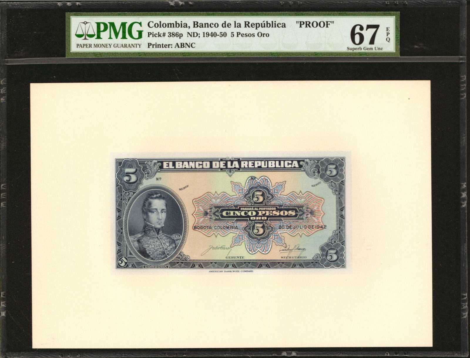 image for: Colombia  5 pesos oro(B924hp)