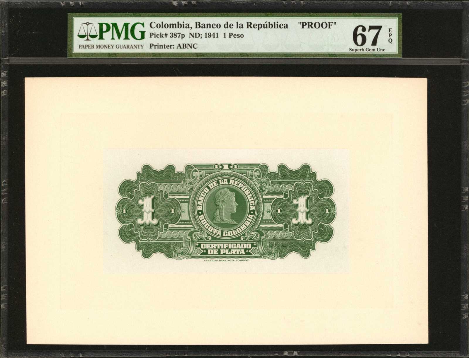 image for: Colombia  1 peso plata(B935a)