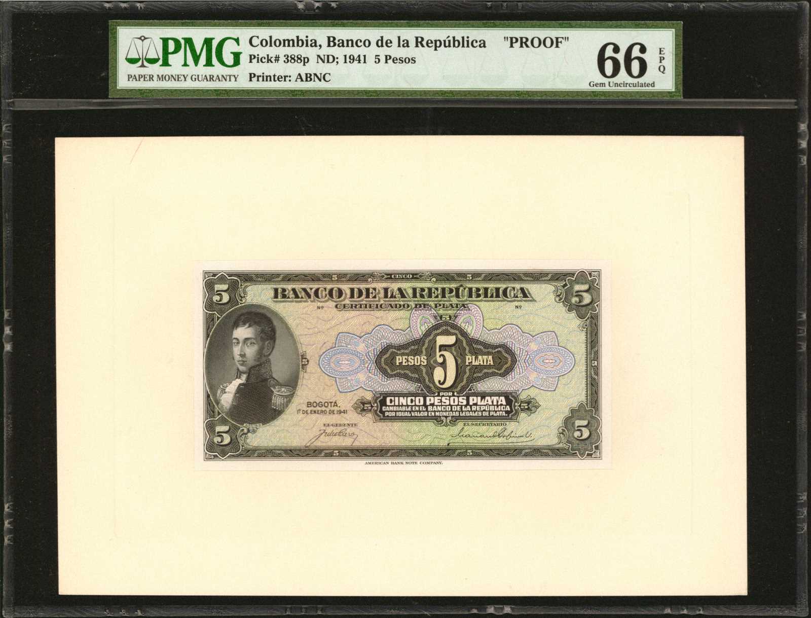 image for: Colombia  5 pesos plata(B936ap2)