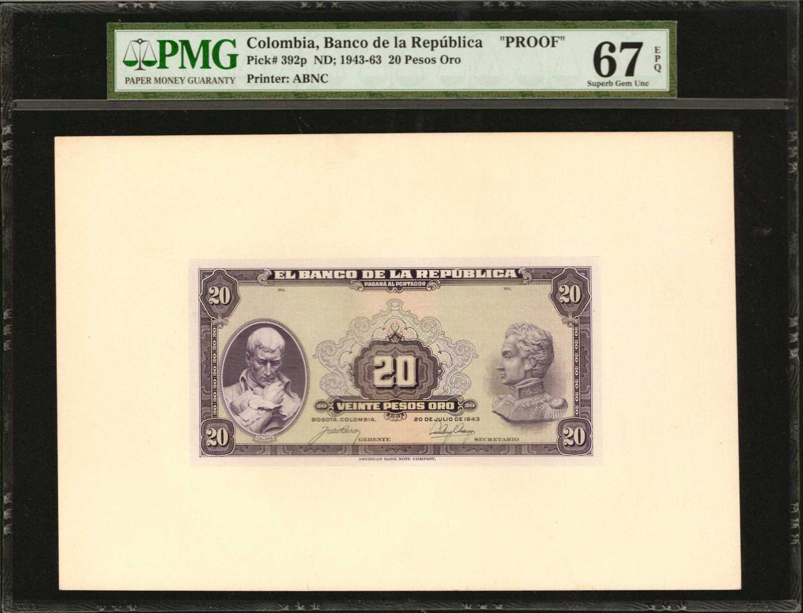 image for: Colombia  20 pesos oro(B926fp)
