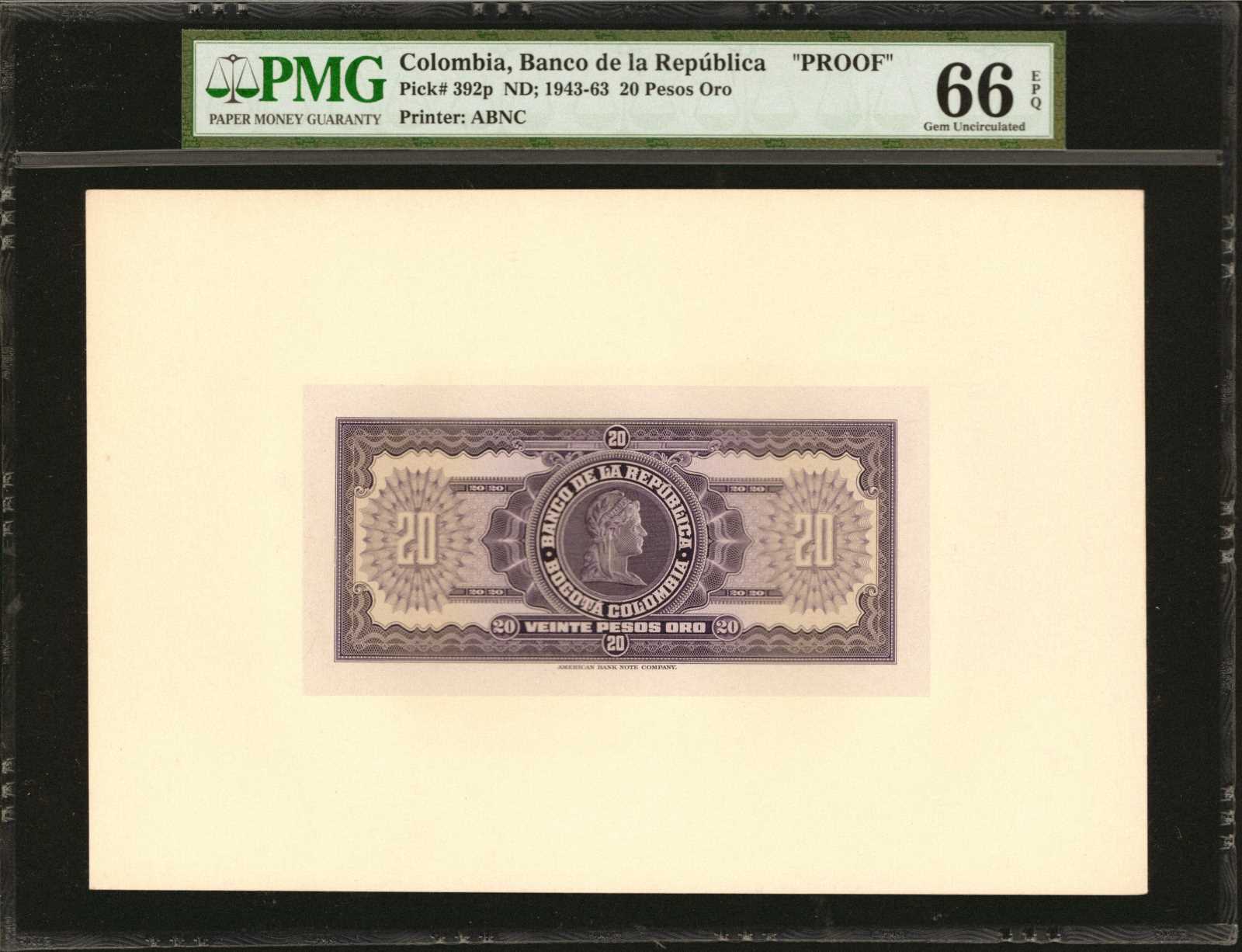 image for: Colombia  20 pesos oro(B926e)