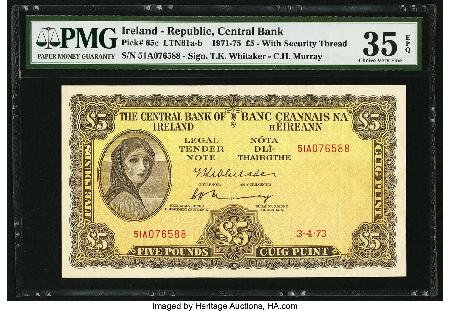 image for: Ireland, Republic of  5 pounds (B210c)