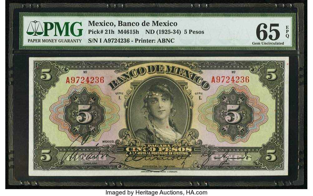 image for: Mexico  5 pesos(B601h)