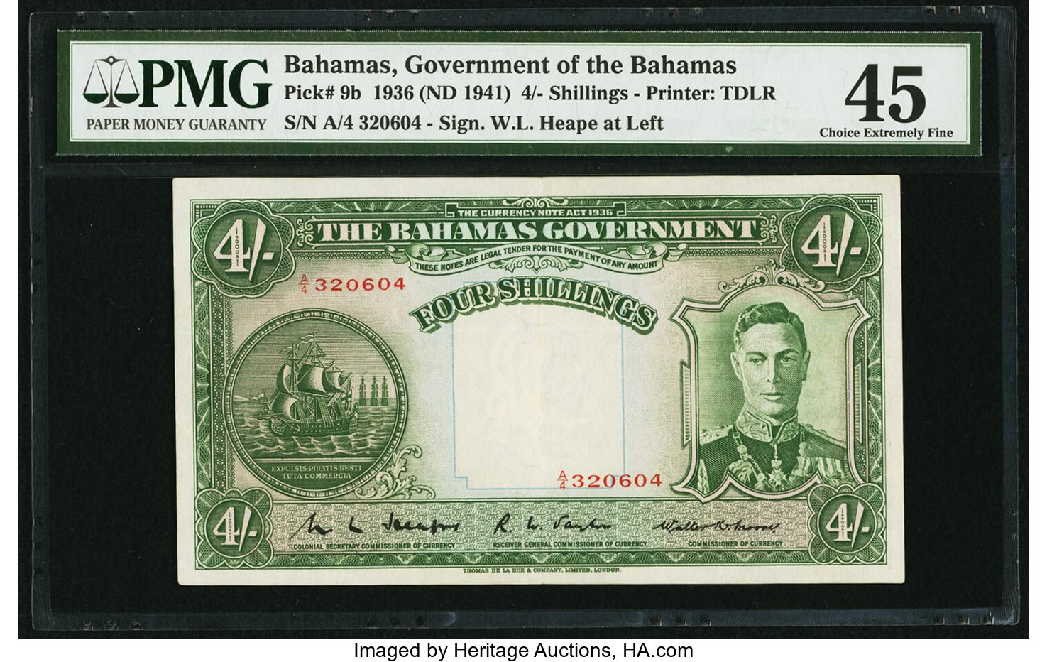 image for: Bahamas  4 shillings(B108c)