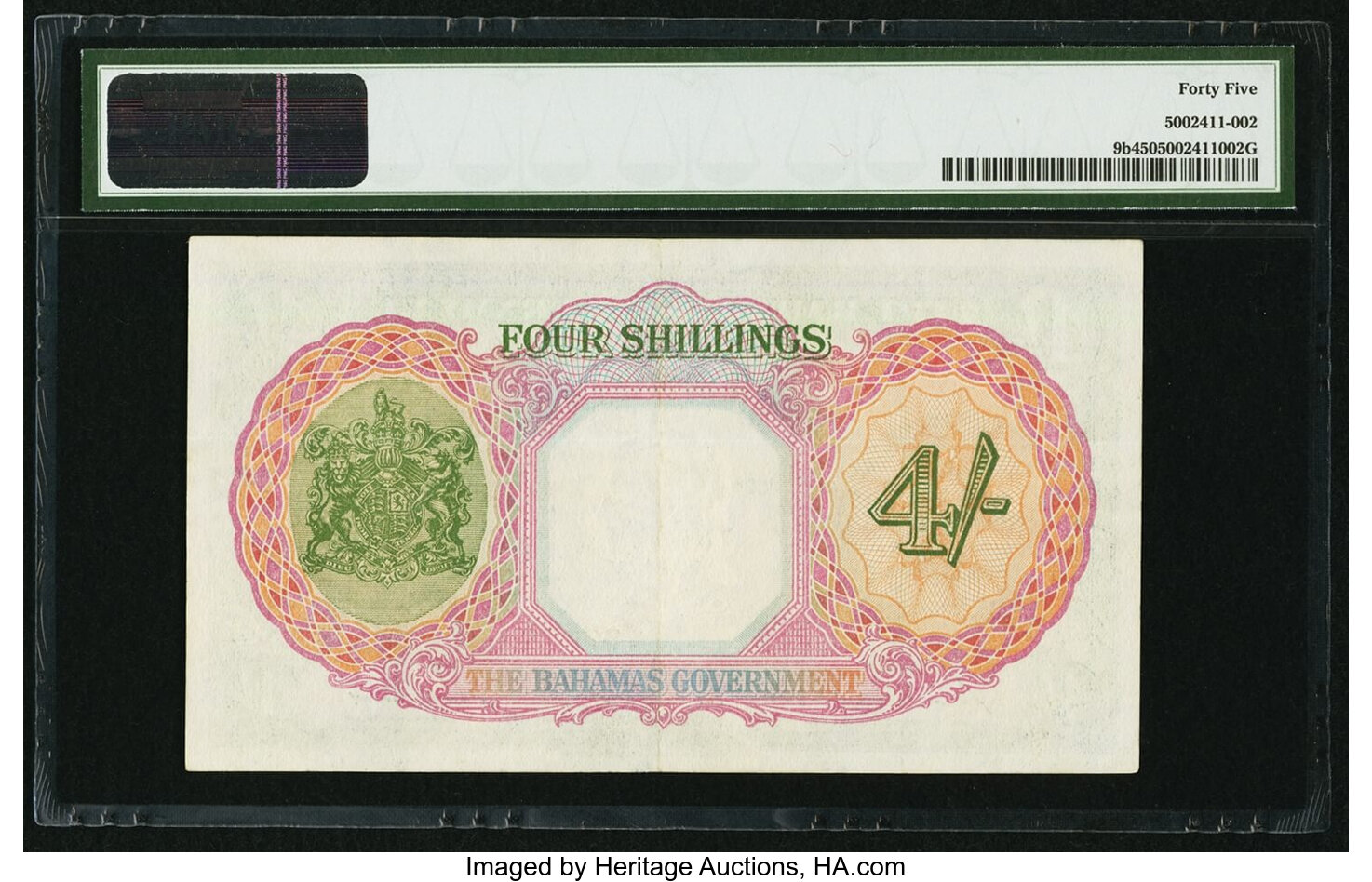image for: Bahamas  4 shillings(B108e)