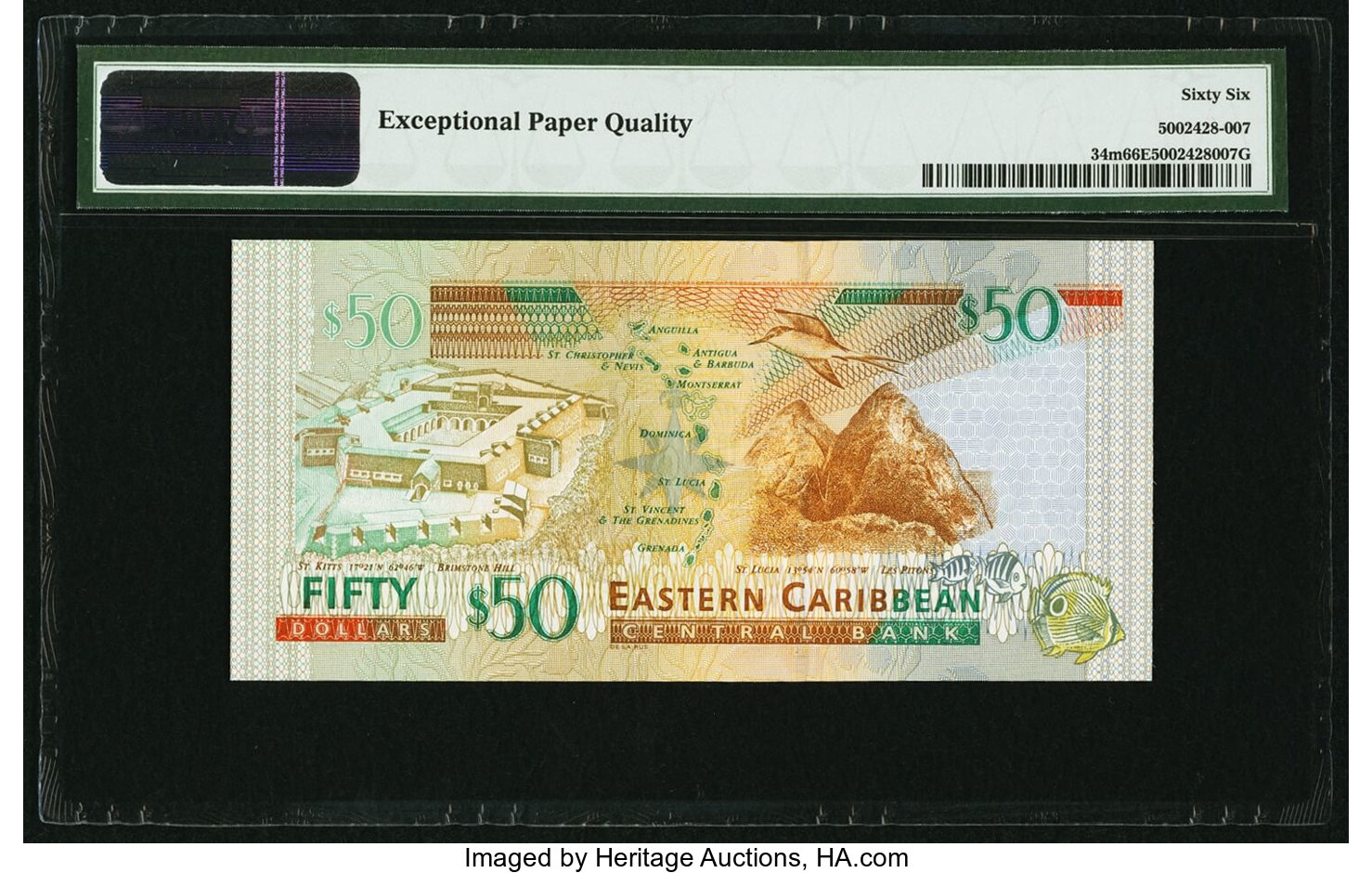 image for: East Caribbean States  50 dollars (B229u)