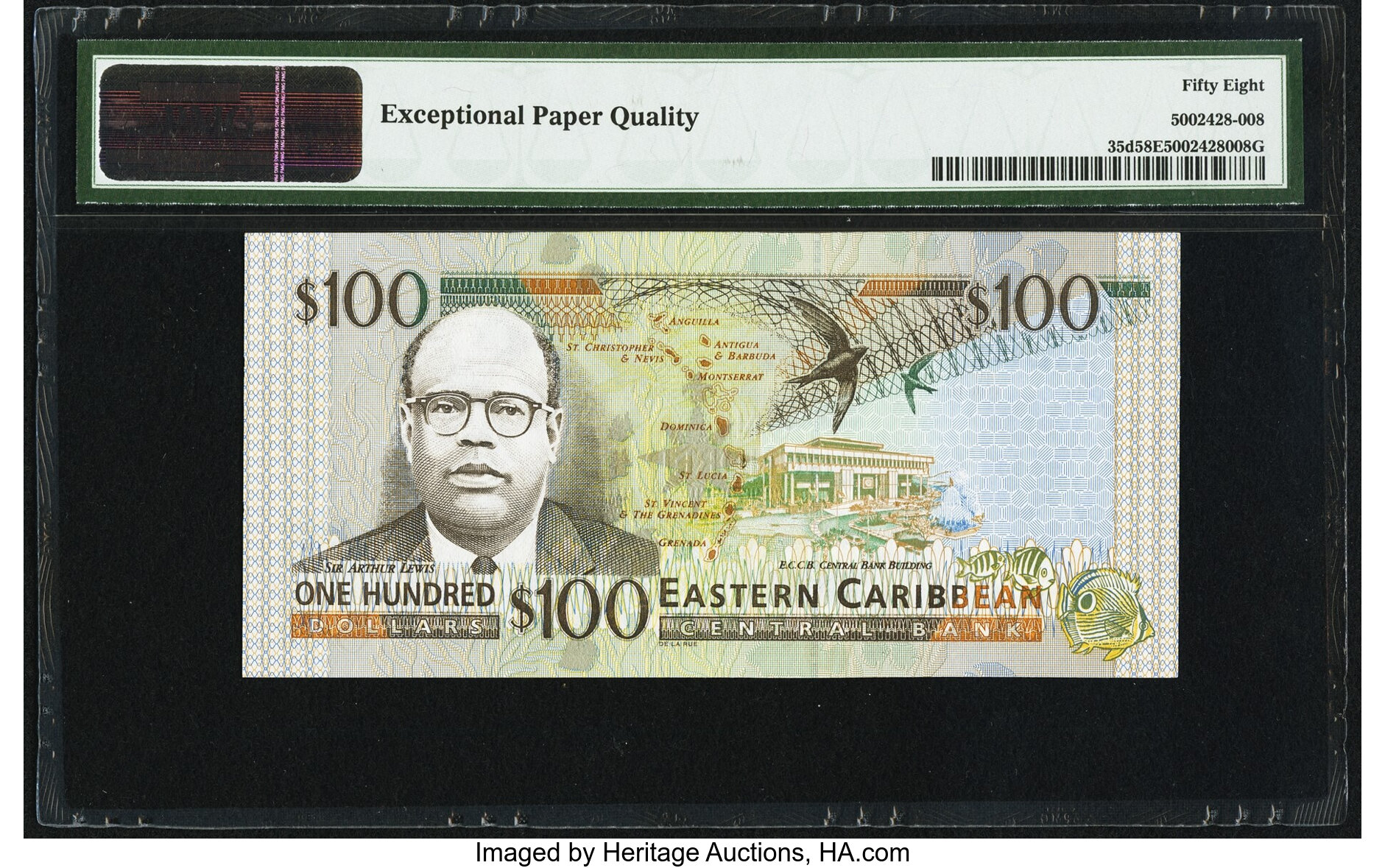 image for: East Caribbean States  100 dollars (B219k)