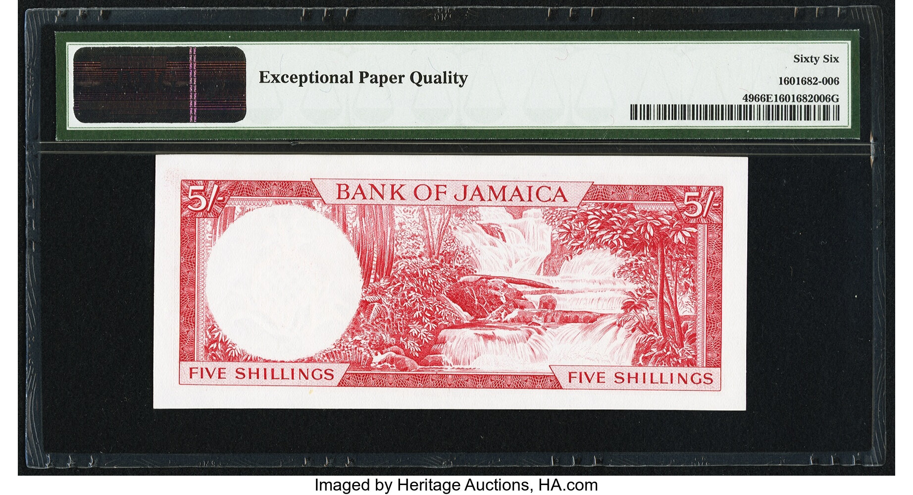 image for: Jamaica  5 shillings (B201as2)