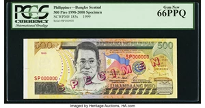 image for: Philippines 500 piso (pesos) (B1048c)