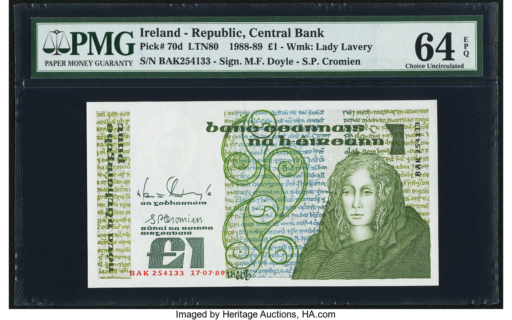 image for: Ireland, Republic of  1 pound (B215a)
