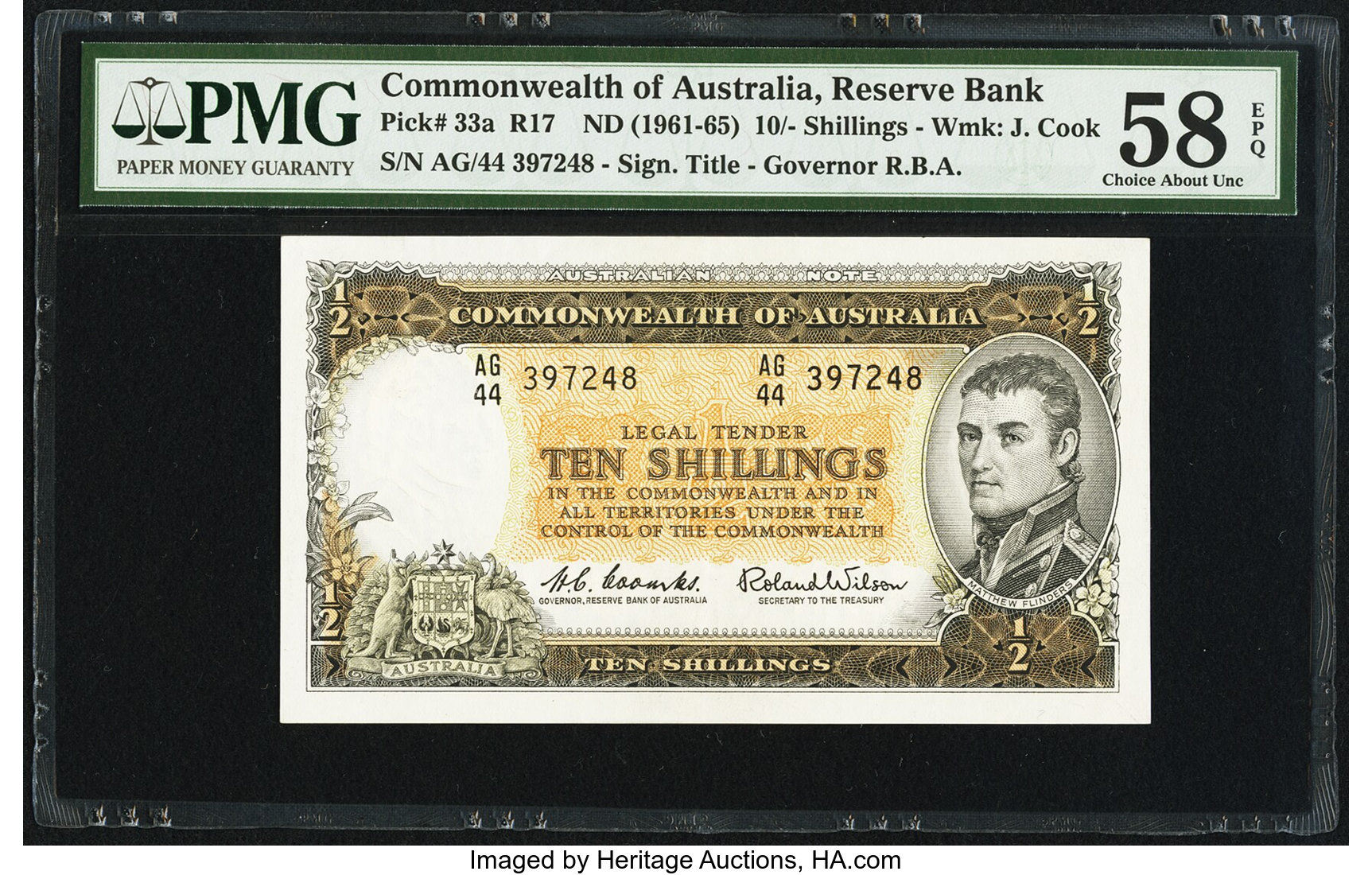 image for: Australia  10 shillings(B201a)