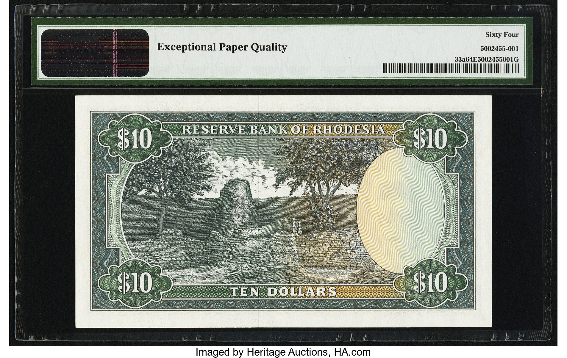 image for: Rhodesia  10 dollars(B110h)