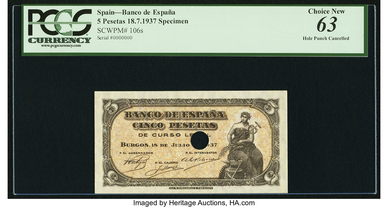 image for: Spain  5 pesetas(B571a)