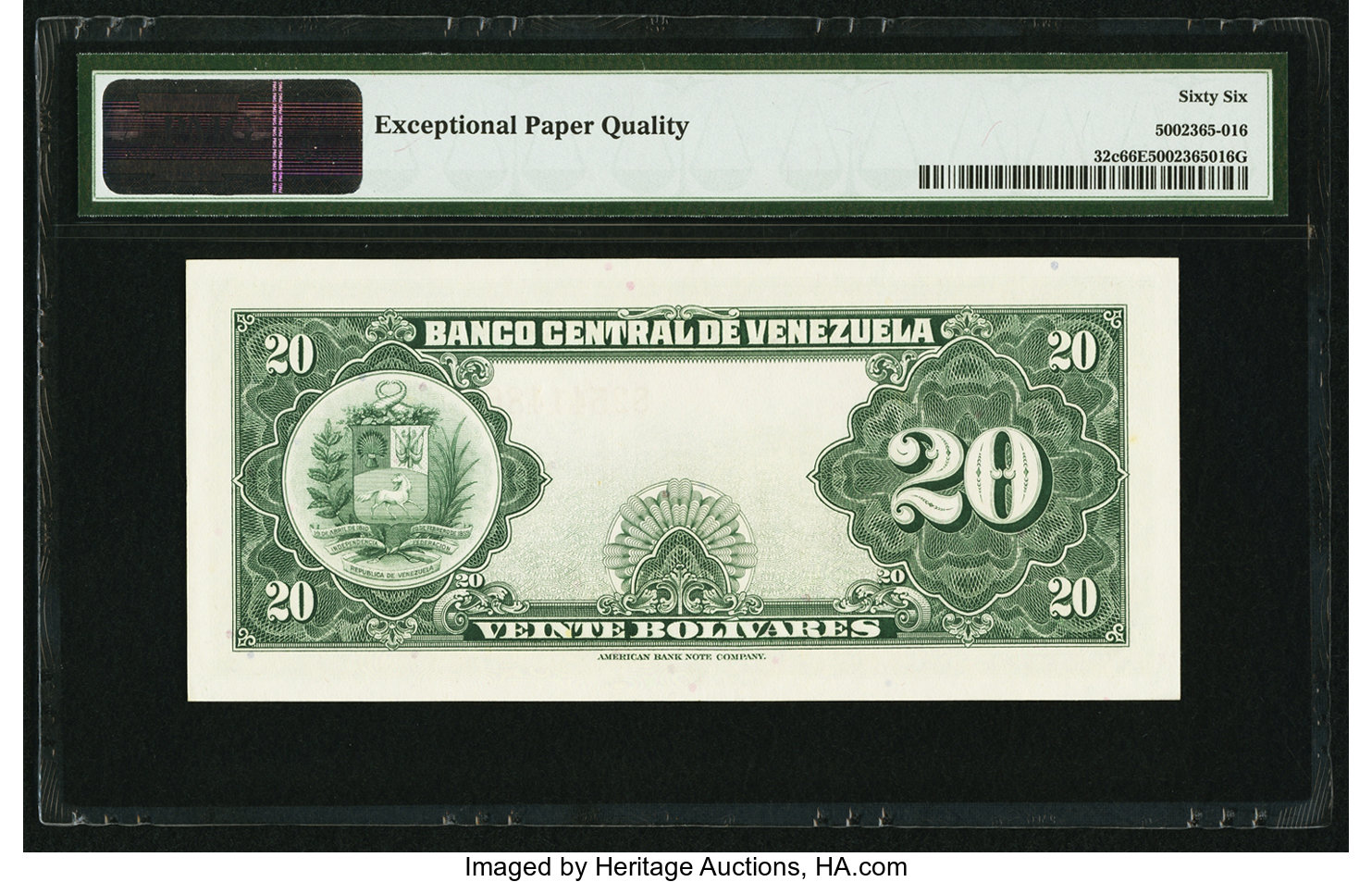 image for: Venezuela  20 bol?vares(B302mm)