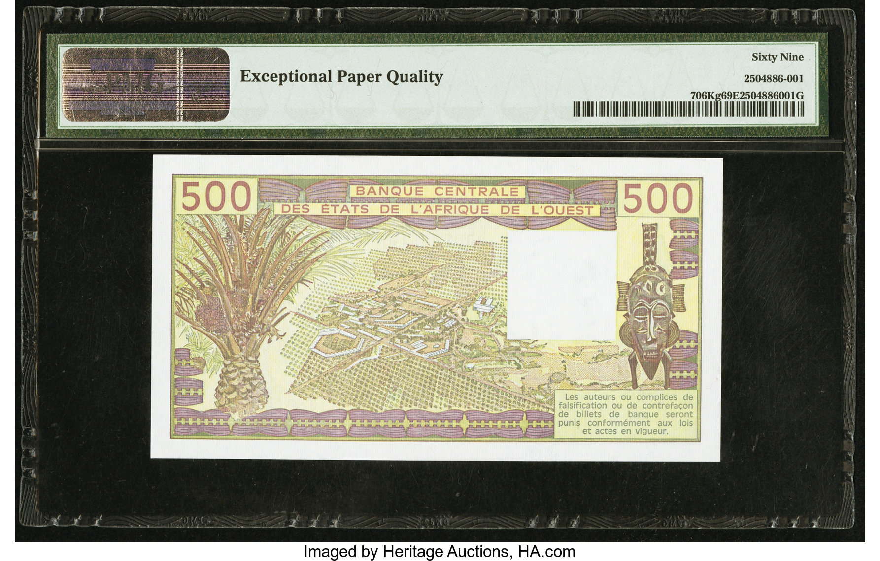 image for: West African States  500 francs (B111Kl)