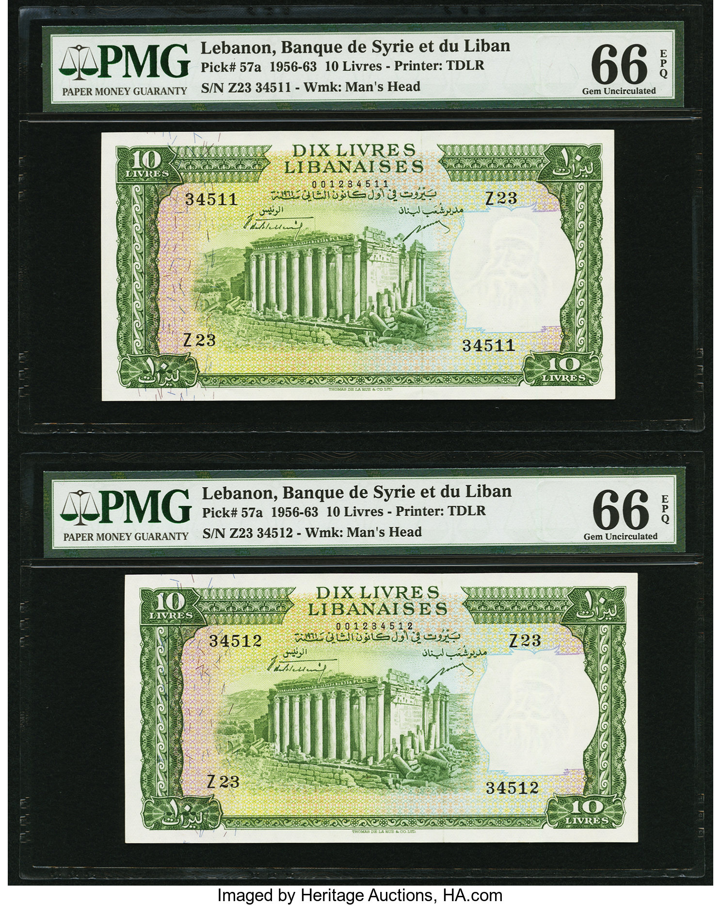 image for: Lebanon  10 livres libanaises (Lebanese pounds) (B226cs)