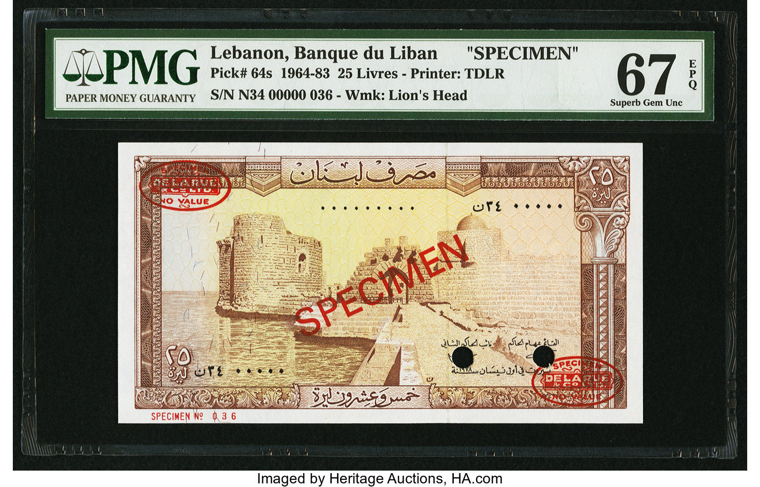 image for: Lebanon  25 livres (pounds) (B504bs2)