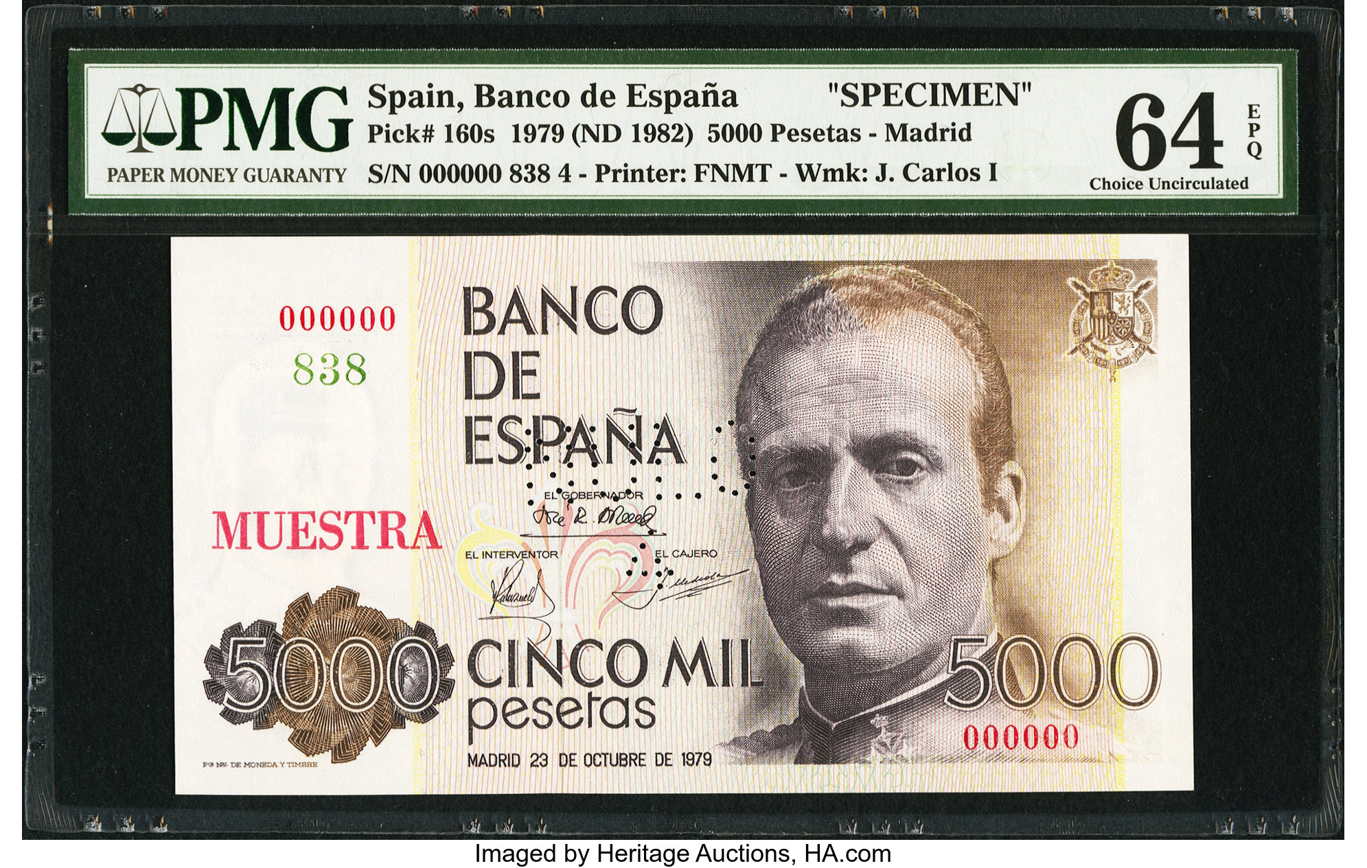 image for: Spain  5,000 pesetas (B626az)