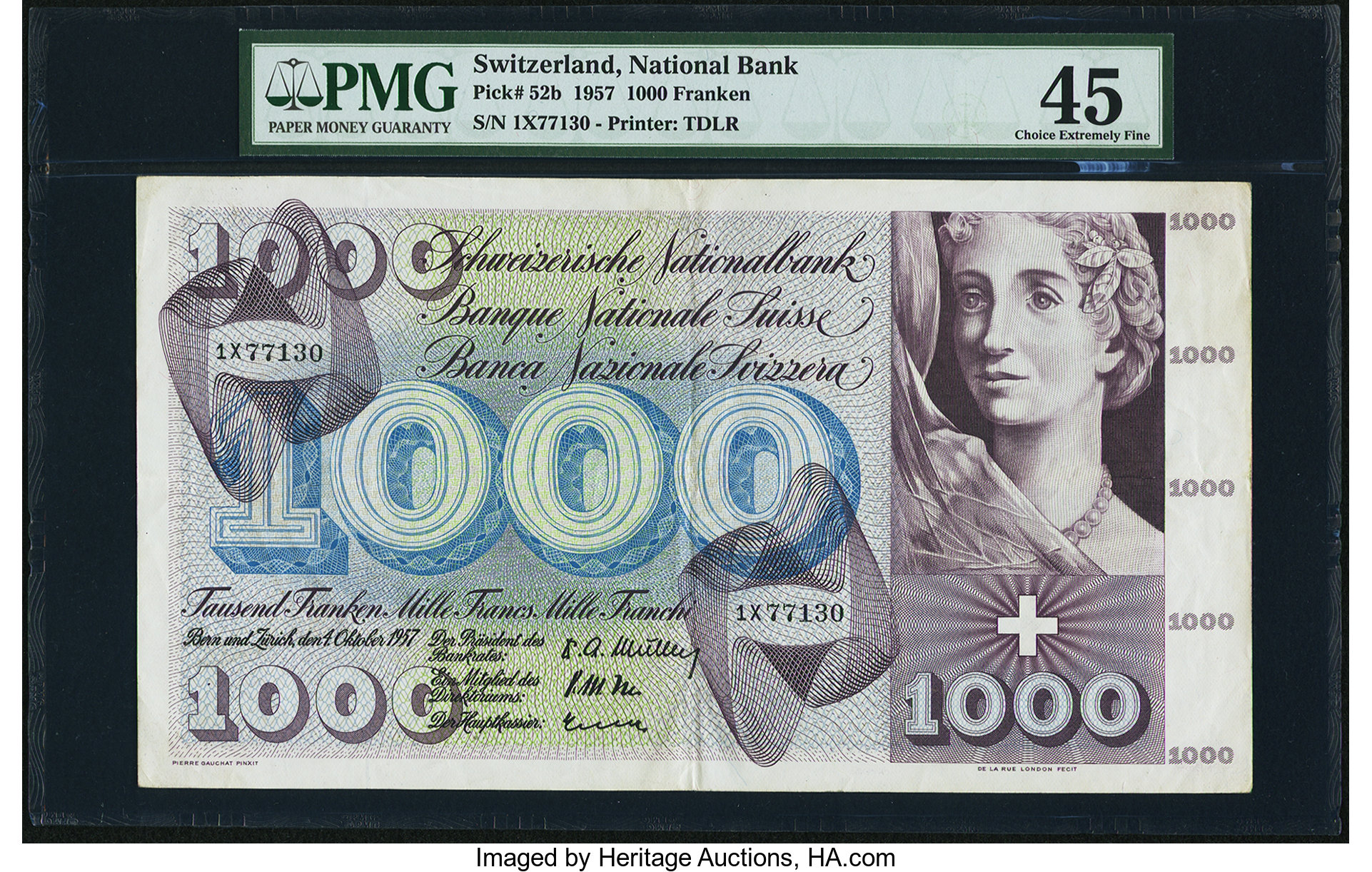image for: Switzerland  1,000 francs (B336f)
