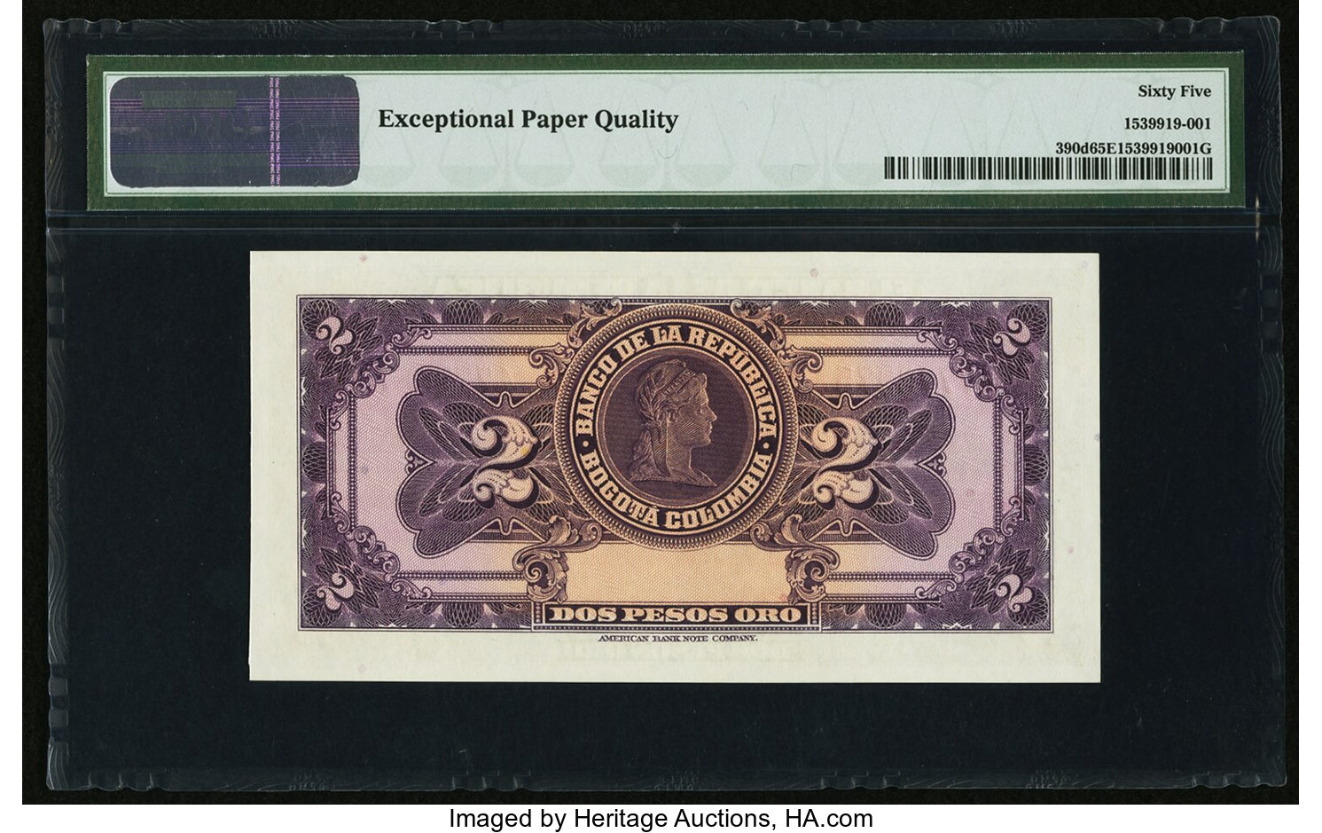 image for: Colombia  2 pesos oro(B923d)