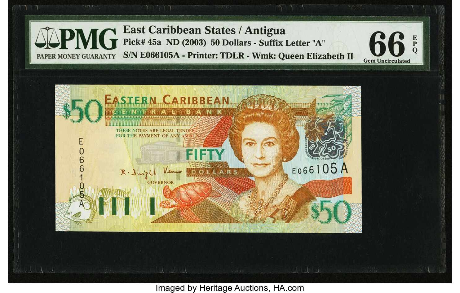 image for: East Caribbean States  50 dollars (B229k)