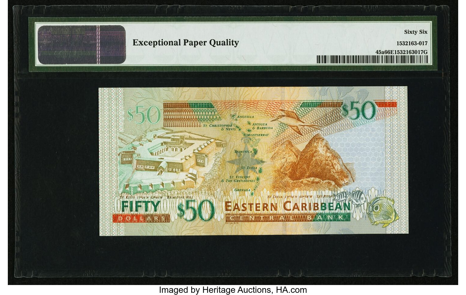 image for: East Caribbean States  50 dollars (B229g)