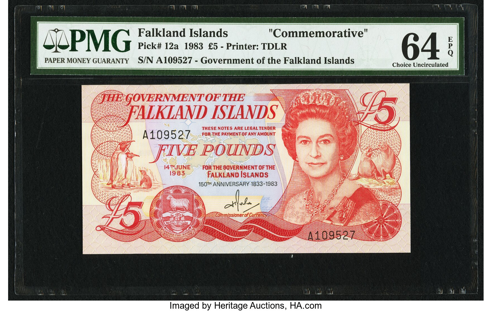 image for: Falkland Islands  5 pounds (B217as)