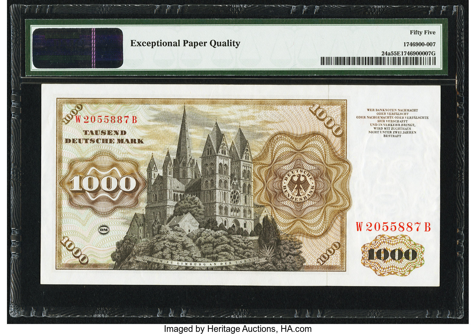 image for: Germany, Federal Republic of  1,000 deutsche mark (B207as)