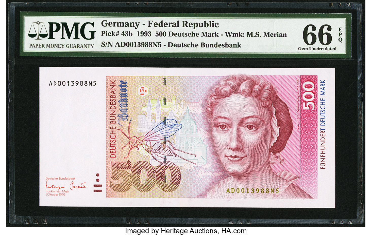 image for: Germany, Federal Republic of  500 deutsche mark (B228b)