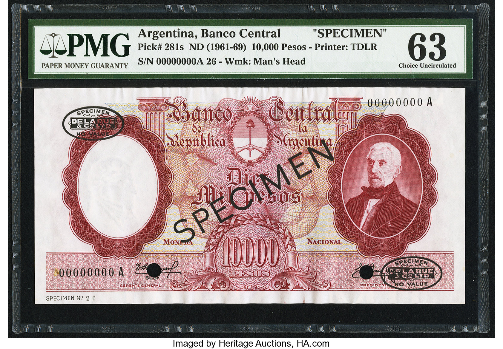 image for: Argentina  10,000 pesos (B334as2)