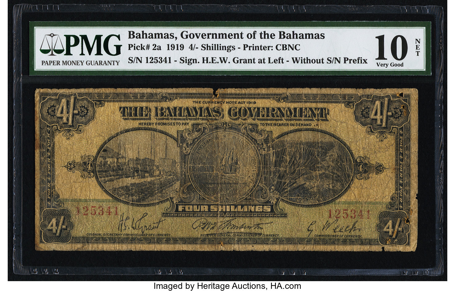 image for: Bahamas  4 shillings(B102b)