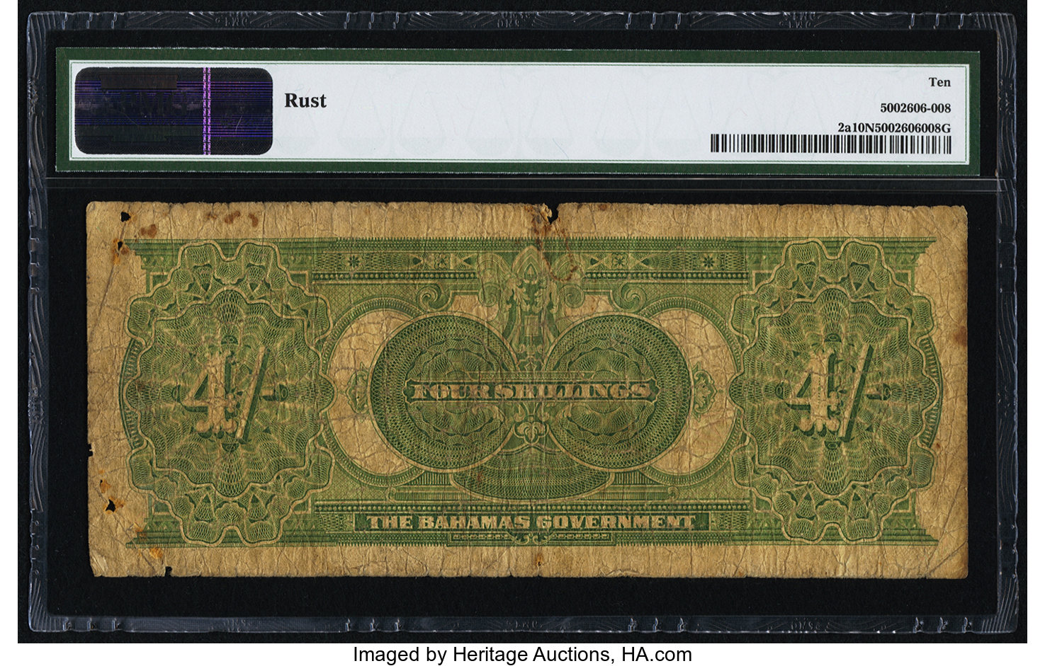 image for: Bahamas  4 shillings(B102b)