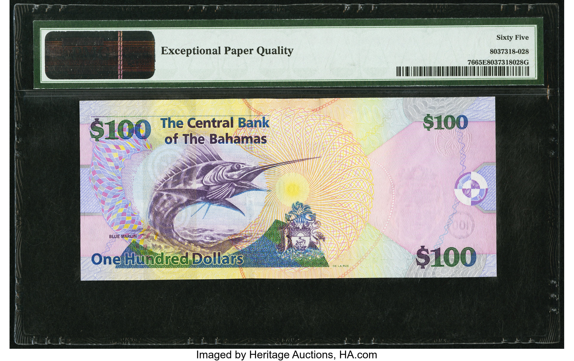 image for: Bahamas  100 dollars (B343a)