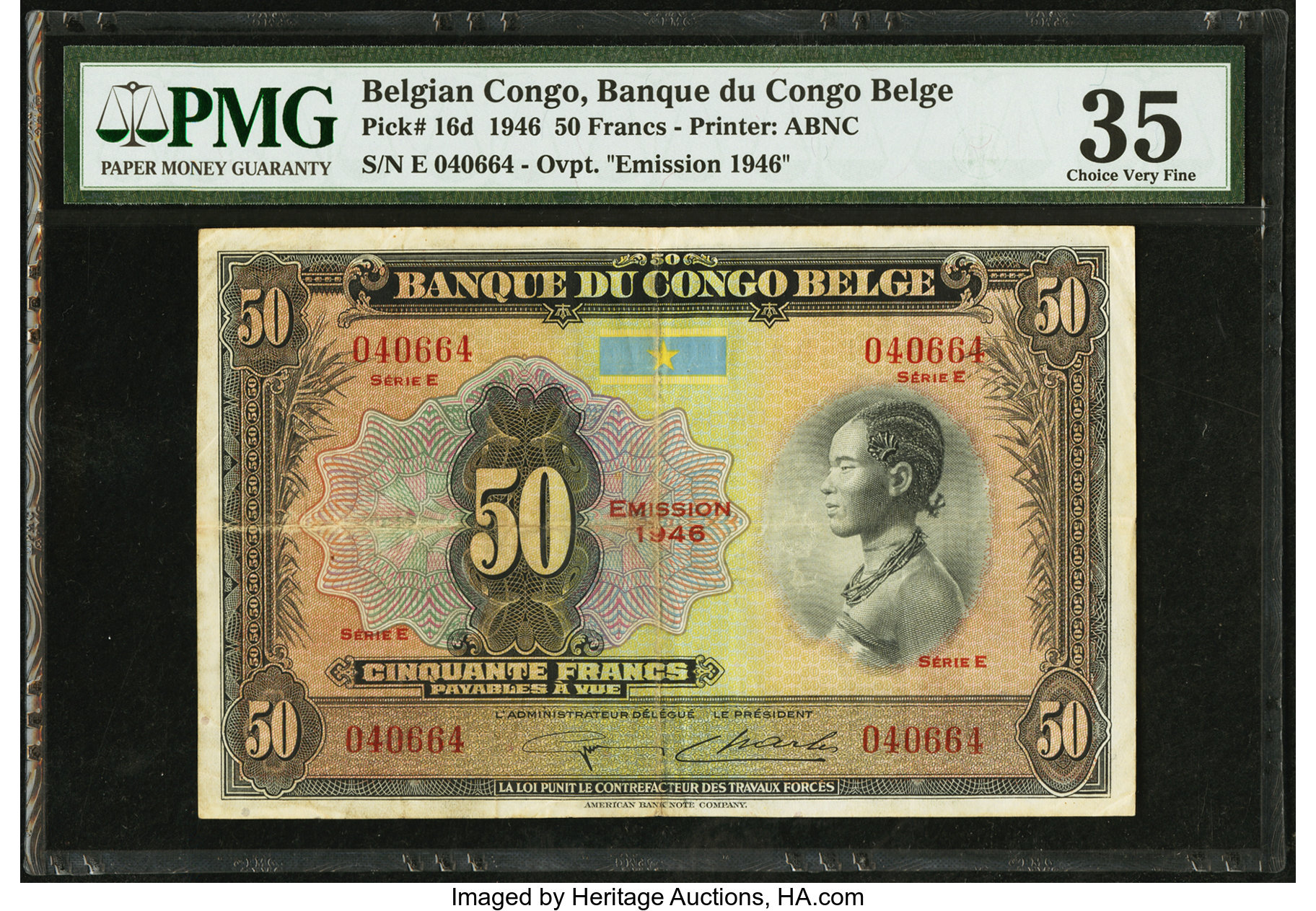 image for: Belgian Congo  50 francs(B218h)