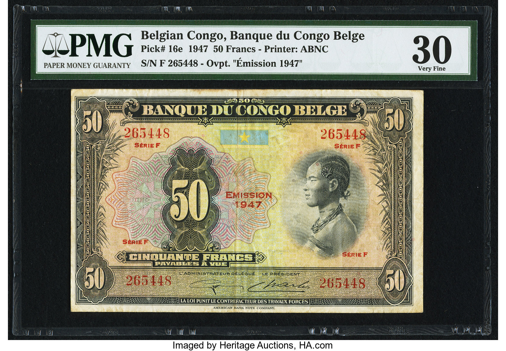image for: Belgian Congo  50 francs(B218es)