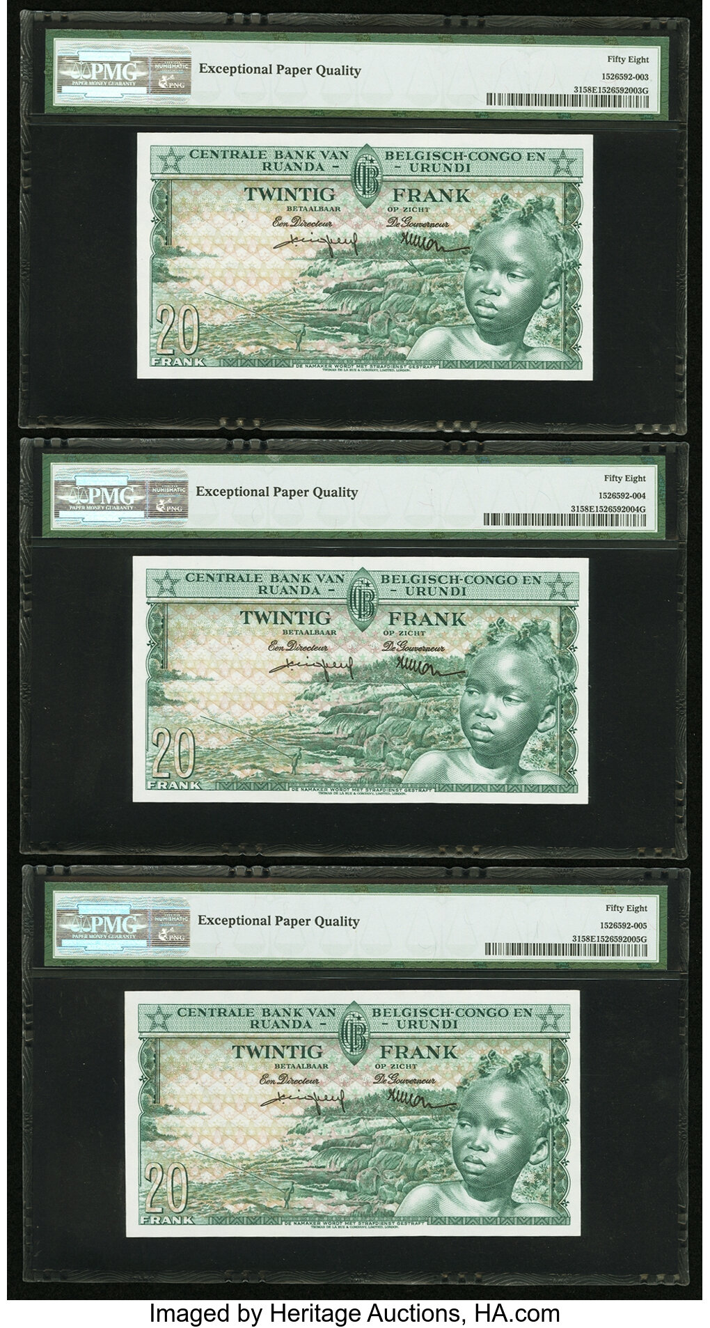 image for: Belgian Congo  20 francs(B311d)