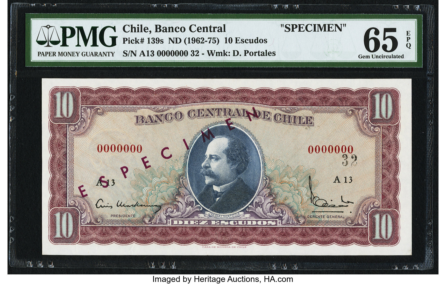 image for: Chile  10 escudos(B274b)